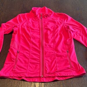 Tangerine Vibrant Pink Zip-Up Jacket